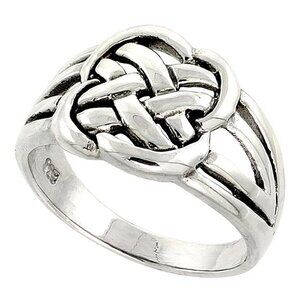 Sterling Silver Celtic Knot Ring men's Ring 9-14
